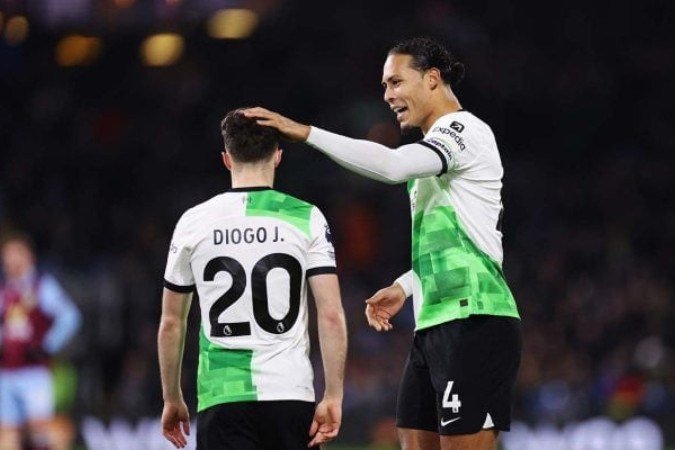 Van Dijk diz estar de 'coração partido' com a morte de Diogo Jota - (crédito: Foto: Lewis Storey/Getty Images) Van Dijk diz estar de 'coração partido' com a morte de Diogo Jota - (crédito: Foto: Lewis Storey/Getty Images)