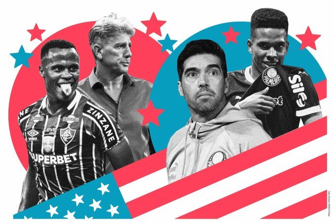 Flu, de Jhon Arias e Renato Gaúcho, e Palmeiras, de Abel Ferreira e Estêvão, buscam a independência e a manutenção do sonho do título mundial - (crédito: Caio Gomez) Flu, de Jhon Arias e Renato Gaúcho, e Palmeiras, de Abel Ferreira e Estêvão, buscam a independência e a manutenção do sonho do título mundial - (crédito: Caio Gomez)
