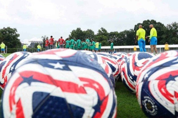 Palmeiras realiza último treino visando o duelo contra o Chelsea - (crédito: Foto: Cesar Greco/Palmeiras) Palmeiras realiza último treino visando o duelo contra o Chelsea - (crédito: Foto: Cesar Greco/Palmeiras)