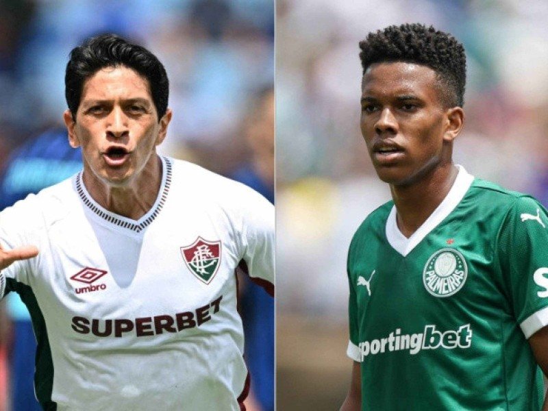 Cano e Estevão, as apostas de Fluminense e Palmeiras em busca de uma vaga na Copa do Mundo de Clubes -  (crédito: Paul Ellis/AFP e Francois Nel/Getty Images via AFP )