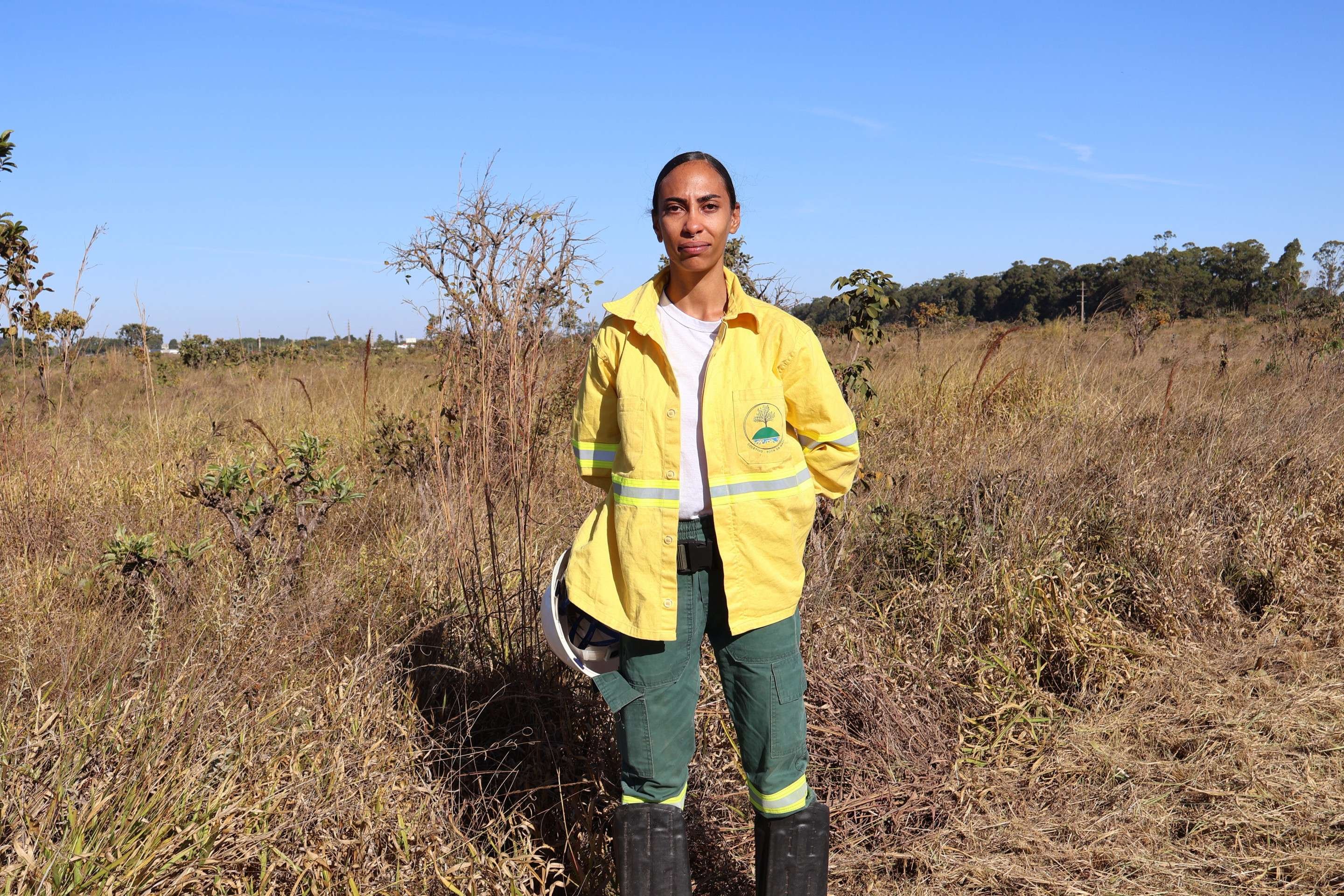  03/07/2025 Bruna Gaston CB/DA Press. Brigadista voluntária Raquel Noronha, Parque Boca da Mata       