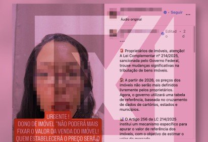 A Reforma Tributária não faz com que o governo seja responsável por fixar o valor de compra e venda de imóveis a partir de 2026, diferentemente do que alega um vídeo no Instagram - (crédito: Reprodução/Comprova) A Reforma Tributária não faz com que o governo seja responsável por fixar o valor de compra e venda de imóveis a partir de 2026, diferentemente do que alega um vídeo no Instagram - (crédito: Reprodução/Comprova)
