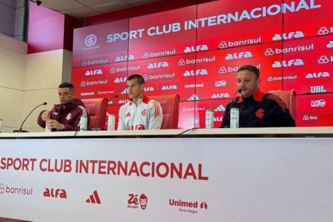 Inter promoveu a apresentação do lateral-direito Alan Benítez - (crédito: Foto: Divulgação / nternacional) Inter promoveu a apresentação do lateral-direito Alan Benítez - (crédito: Foto: Divulgação / nternacional)
