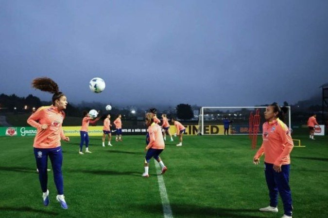 Brasil realizou primeiro treino com foco na Copa América - (crédito: Foto: Lívia Villas Boas/CBF) Brasil realizou primeiro treino com foco na Copa América - (crédito: Foto: Lívia Villas Boas/CBF)