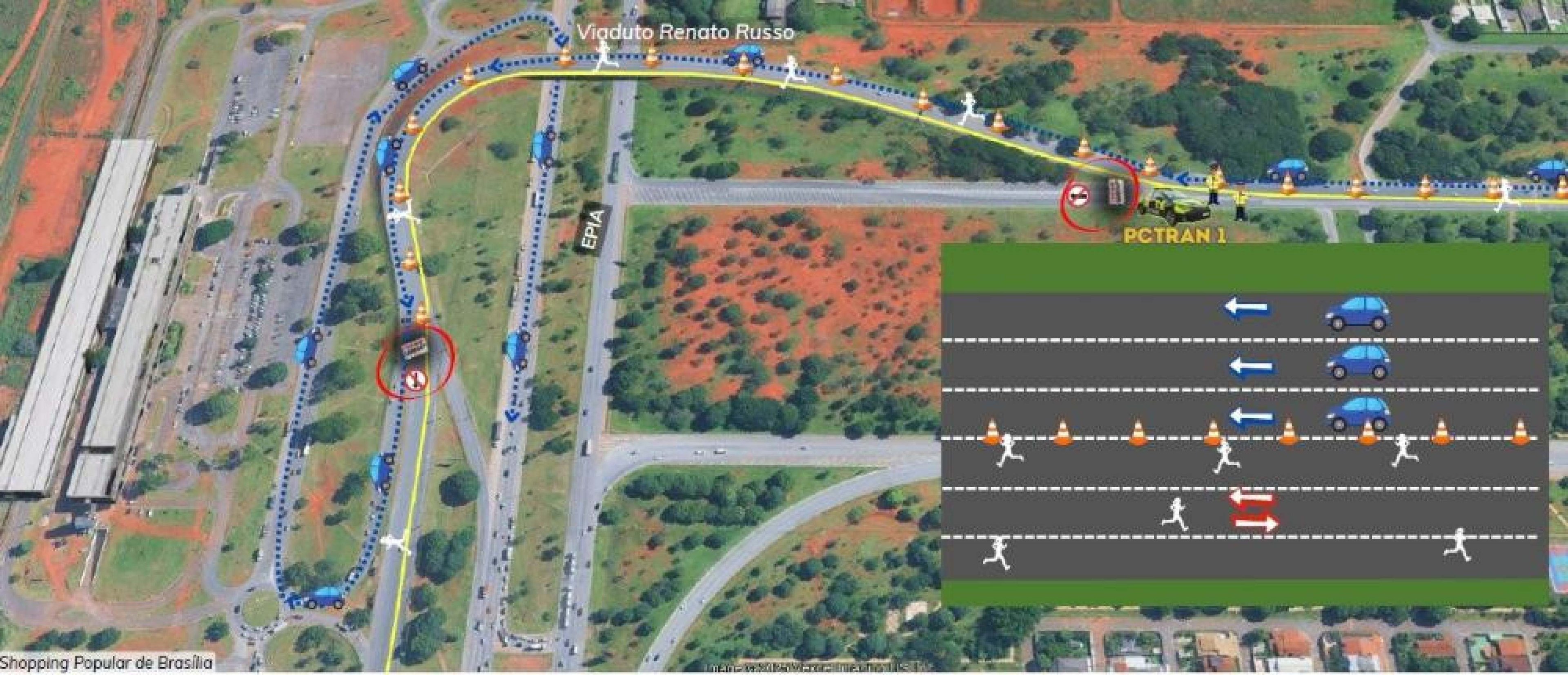 As equipes de fiscalização do Detran-DF realizarão intervenções no trânsito