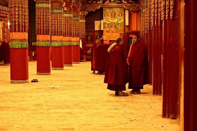 A BBC visitou o mosteiro de Kirti, em Aba, às vésperas de o Dalai Lama completar 90 anos - (crédito: Xiqing Wang/ BBC) A BBC visitou o mosteiro de Kirti, em Aba, às vésperas de o Dalai Lama completar 90 anos - (crédito: Xiqing Wang/ BBC)