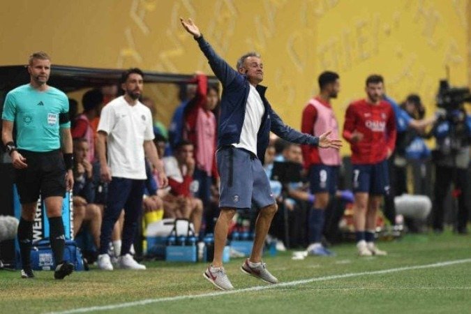 Luis Enrique celebra vaga do PSG à semifinal do Mundial de Clubes - (crédito: Foto: divulgação/fifa) Luis Enrique celebra vaga do PSG à semifinal do Mundial de Clubes - (crédito: Foto: divulgação/fifa)