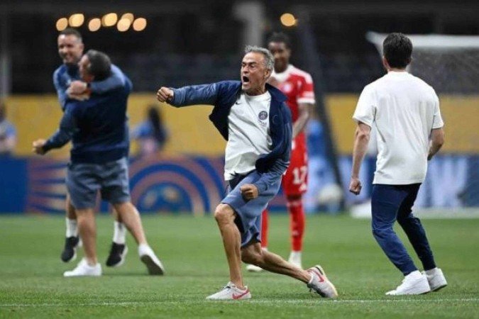 Técnico do PSG, Luis Enrique desejou boa recuperação a Musiala -  (crédito: Foto: Buda Mendes/Getty Images)