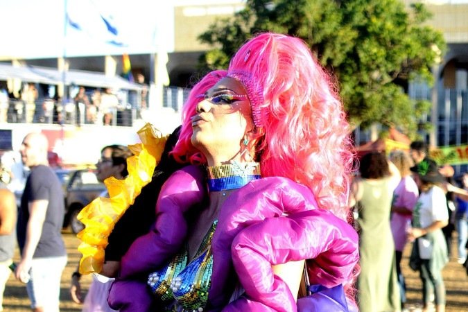  06/07/.2025 Ed Alves CB/DA Press. Cidades. Passeata LGBTQIA+ 2025 - Esplanada dos Ministerios. Na foto, Davilla. 