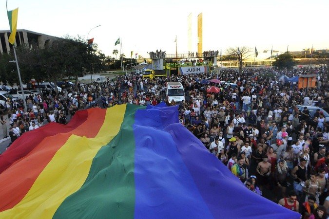  06/07/.2025 Ed Alves CB/DA Press. Cidades. Passeata LGBTQIA+ 2025 - Esplanada dos Ministerios.  -  (crédito:  Ed Alves CB/DA Press)