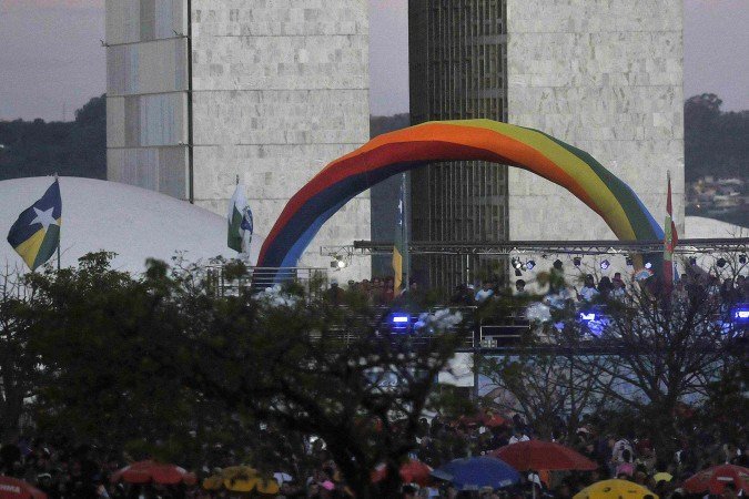  06/07/.2025 Ed Alves CB/DA Press. Cidades. Passeata LGBTQIA+ 2025 - Esplanada dos Ministerios. 