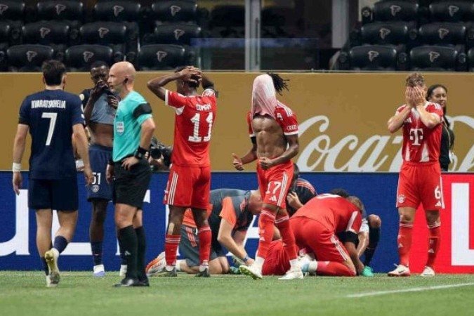 Musiala teve grave lesão durante o jogo contra o PSG - (crédito: Foto: Divulgacao/Fifa) Musiala teve grave lesão durante o jogo contra o PSG - (crédito: Foto: Divulgacao/Fifa)