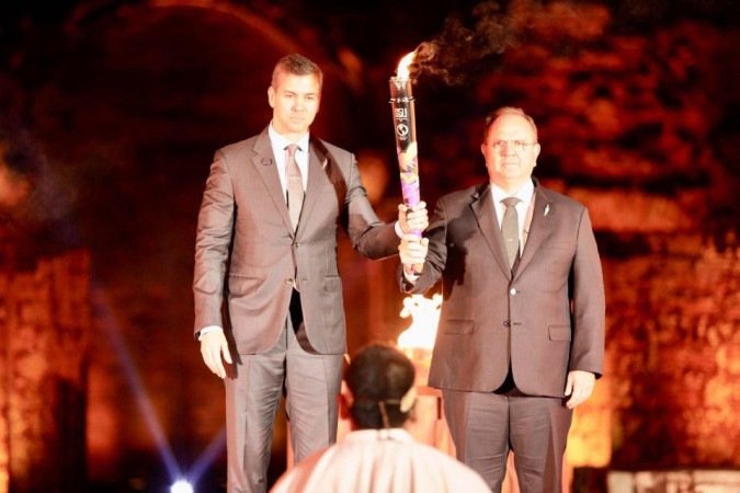 Fogo pan-americano percorrerá cidades do Paraguai até chegar em Assunção, em 9 de agosto, para a cerimônia de abertura do evento esportivo -  (crédito: Divulgação/Panam Sports)