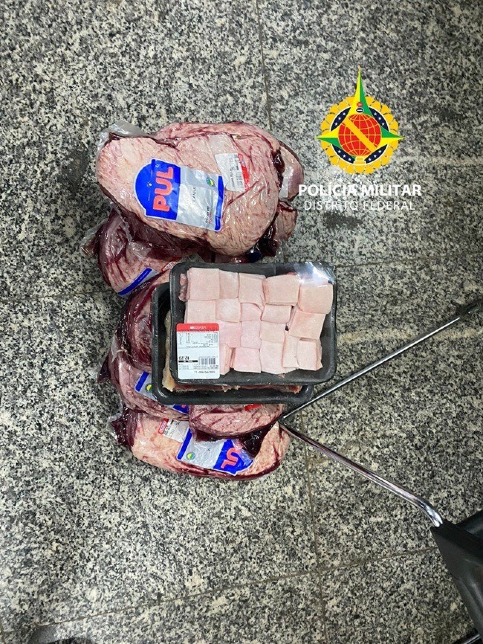 Churrasco cancelado: jovem tenta furtar picanha e é descoberto 