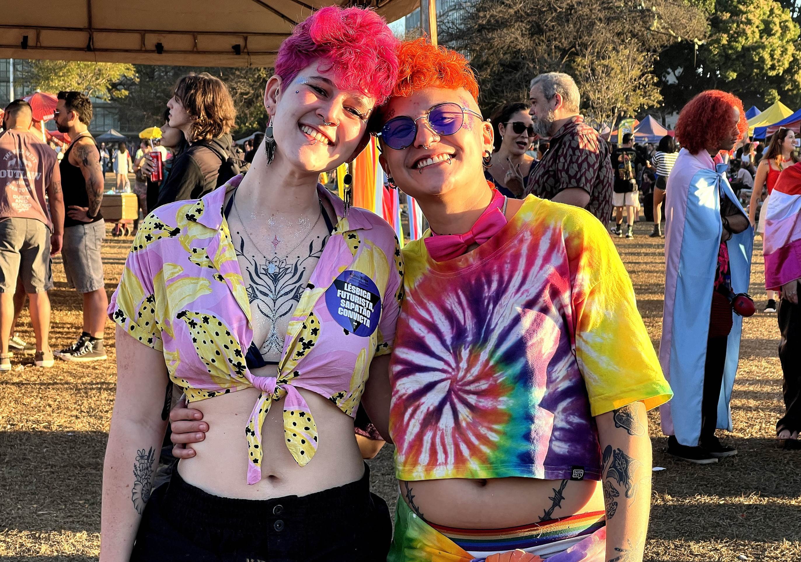 Beatriz Cruz (esquerda) fez críticas construtivas sobre a acessibilidade 