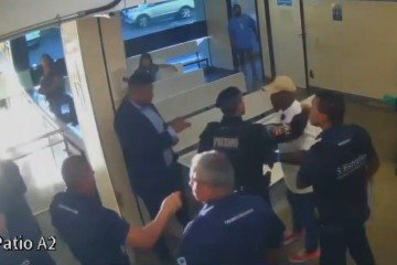 Policial Militar agride funcionários do Hospital de Base após ter entrada negada -  (crédito: Material cedido ao Correio)