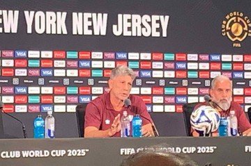 Renato Gaúcho recusou-se a revelar o time, o sistema tático e aceitou comentar apenas a necessidade de ter força mental para o duelo com o Chelsea e voltou a citar Thiago Silva como peça-chave -  (crédito: Marcos Paulo Lima C.B/D.A Press)