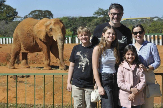 Neucimar veio com a família de Recife para aproveitar atrações de Brasília