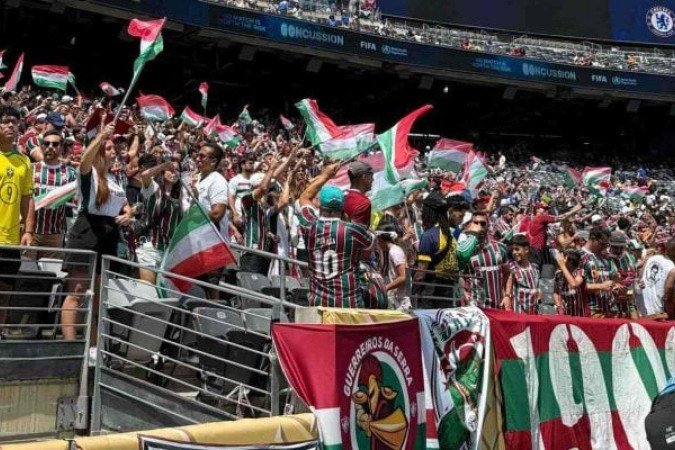 Torcida do Fluminense no MetLife Stadium, em Nova Jersey, pela semifinal do Mundial de Clubes - (crédito: Foto: Divulgação) Torcida do Fluminense no MetLife Stadium, em Nova Jersey, pela semifinal do Mundial de Clubes - (crédito: Foto: Divulgação)