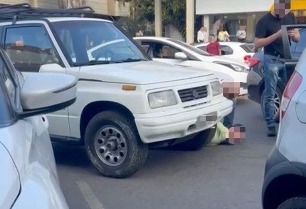 Criança de 5 anos estava no carro
- (crédito: Material cedido)