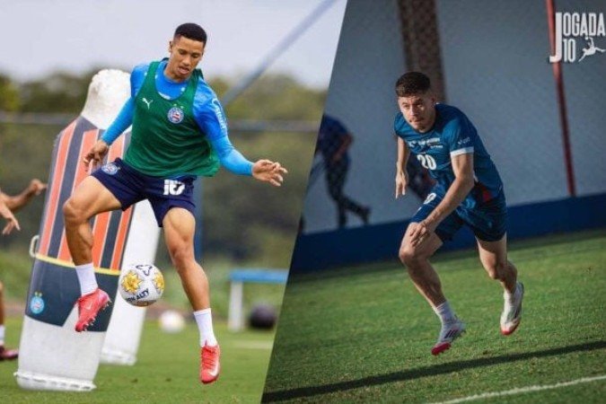 Bahia e Fortaleza devem fazer um jogão nesta quarta  -  (crédito: Fotos: Letícia Martins/Bahia e Mateus Lotif/Fortaleza)