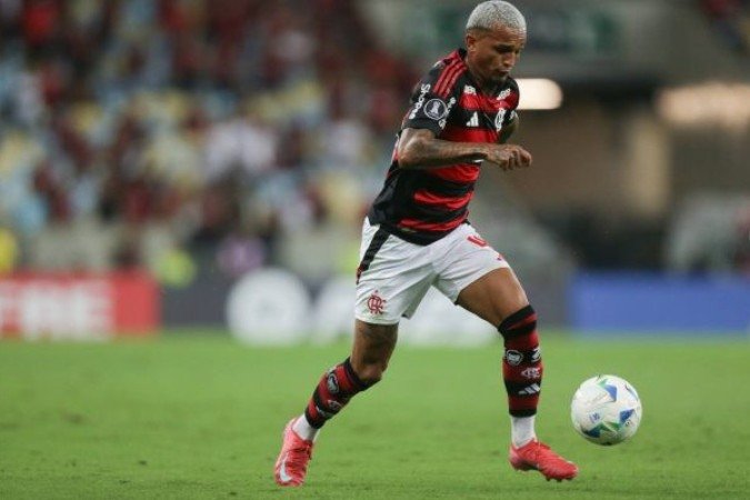 Wesley em ação pelo Flamengo no Maracanã - (crédito: Foto: Gilvan de Souza /CRF) Wesley em ação pelo Flamengo no Maracanã - (crédito: Foto: Gilvan de Souza /CRF)
