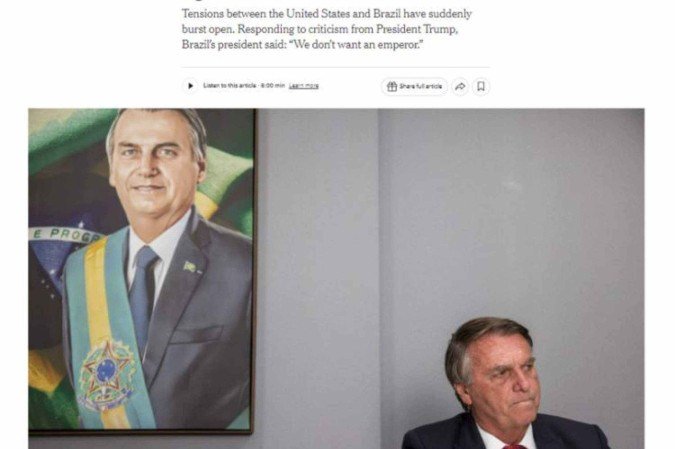 The NY Times falou sobre a The NY Times falou sobre a
