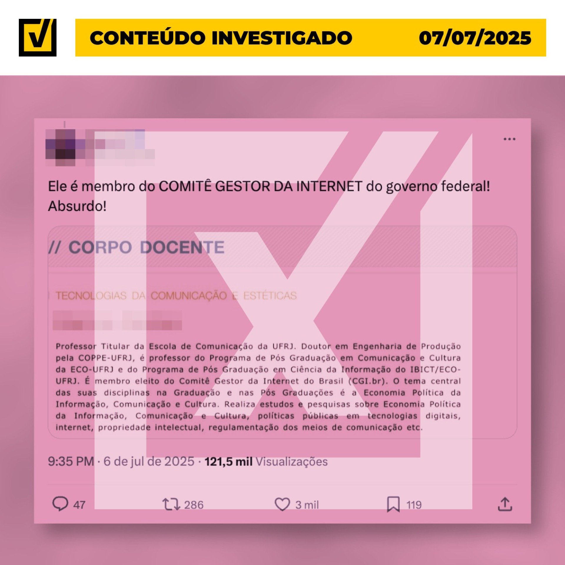 O CGI foi criado em 3 de setembro de 2003 por um decreto no primeiro mandato do presidente Luiz Inácio Lula da Silva (PT), mas tem entre seus membros integrantes eleitos, além de representantes governamentais - (crédito: Reprodução/Comprova) O CGI foi criado em 3 de setembro de 2003 por um decreto no primeiro mandato do presidente Luiz Inácio Lula da Silva (PT), mas tem entre seus membros integrantes eleitos, além de representantes governamentais - (crédito: Reprodução/Comprova)