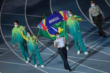 Representantes do Brasil na abertura do Pan Jr. de Cali-2021: COB detalha ações para maximizar chance de sucessos dos brasileiros na nova edição, em Assunção -  (crédito: Divulgação/COB)