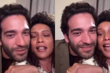 Taís Araújo brinca com Humberto Carrão - (crédito: Reprodução Insatgram) Taís Araújo brinca com Humberto Carrão - (crédito: Reprodução Insatgram)