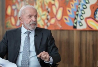 Presidente Luiz Inácio Lula da Silva em entrevista à TV Globo na edição do Jornal Nacional desta quinta-feira (10/7) -  (crédito: Reprodução/TV Globo)