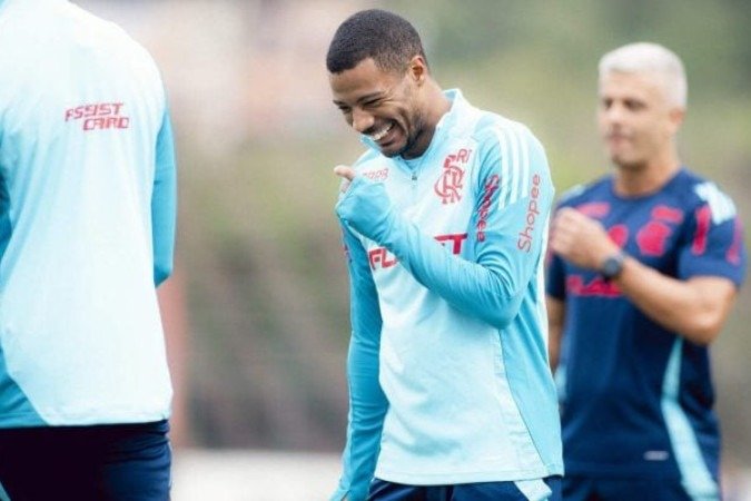 De la Cruz é um dos pilares do Flamengo de Filipe Luís - (crédito: Foto: Adriano Fontes/Flamengo) De la Cruz é um dos pilares do Flamengo de Filipe Luís - (crédito: Foto: Adriano Fontes/Flamengo)