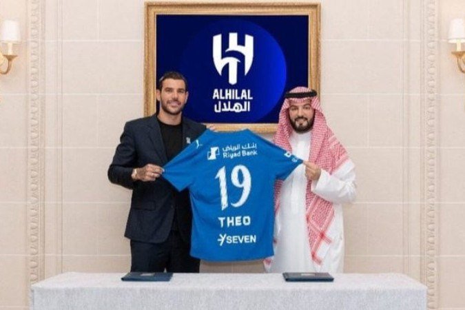 Theo Hernández assinou contrato com o clube saudita até 2028 - (crédito: Foto: Divulgação) Theo Hernández assinou contrato com o clube saudita até 2028 - (crédito: Foto: Divulgação)