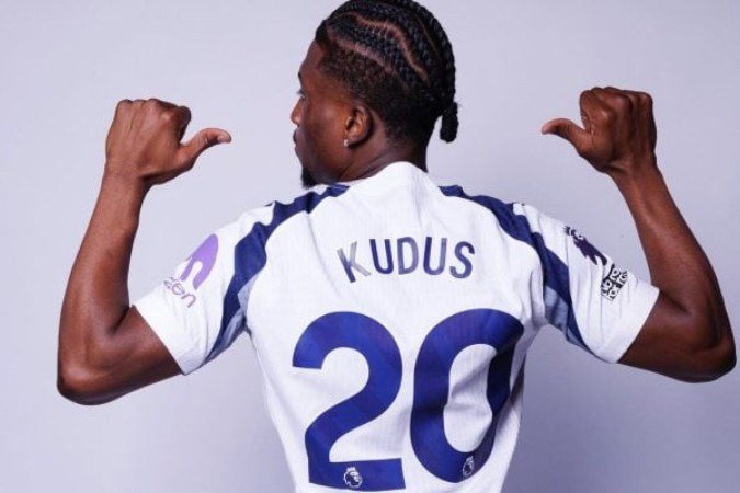 Mohammed Kudus é a segunda contratação mais cara da história do Tottenham - (crédito: Foto: Divulgação) Mohammed Kudus é a segunda contratação mais cara da história do Tottenham - (crédito: Foto: Divulgação)