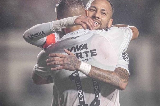 Neymar marcou o gol que abriu o placar - (crédito: Foto: Divulgação/Santos FC) Neymar marcou o gol que abriu o placar - (crédito: Foto: Divulgação/Santos FC)