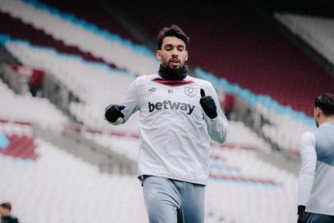 Lucas Paquetá durante treinamento no West Ham - (crédito: Foto: Divulgação) Lucas Paquetá durante treinamento no West Ham - (crédito: Foto: Divulgação)