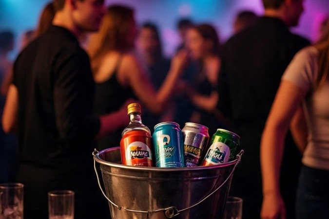 Embora haja um reconhecimento sobre os potenciais riscos da mistura de bebidas alcoólicas com energéticos, não existe regulamentação que proíba a venda desses produtos de forma associada -  (crédito: Meta AI )