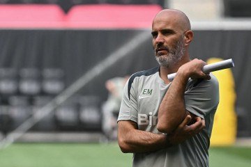 Enzo Maresca comandou treino na manhão desta sexta no sports Illustrated Stadium, casa do New York Red Bulls na MLS -  (crédito:  Paulo Ellis/AFP)