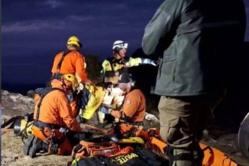Criança morre após queda em mirante no Cânion Fortaleza.  Vítima foi identificada como Bianca Bernardon Zanella, 11 anos. A menina estava acompanhada dos pais no alto do mirante. Ela morava em Curitiba com os pais e fazia parte de um grupo de escoteiros. -  (crédito: CRBM/Divulgação)