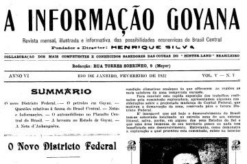 A Informação Goyana em fevereiro de 1922