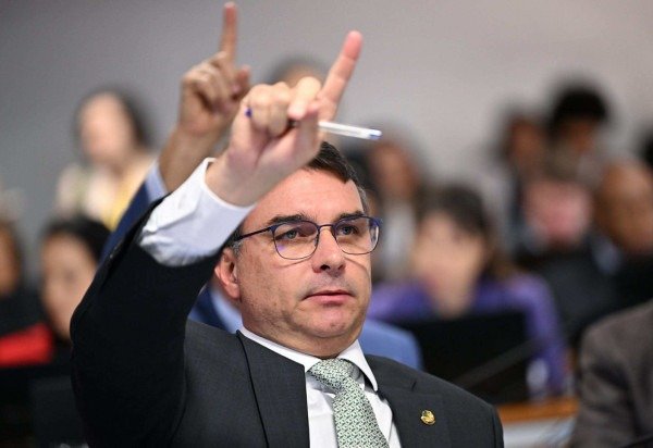 Senador defendeu, no entanto, a atuação de Trump contra o Brasil alegando que tarifas podem ajudar a retomar a 'normalidade' no país -  (crédito: Edilson Rodrigues/Agência Senado)