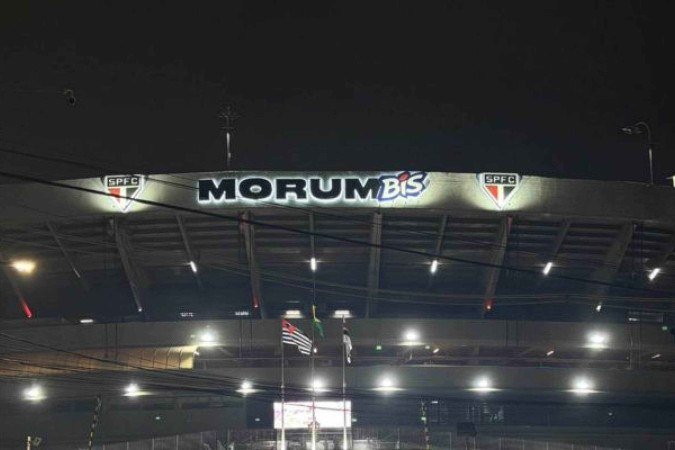 Santos e São Paulo trocam parceria por utilização de estádio -  (crédito: Foto: - Reprodução / x.com/lttcouto)