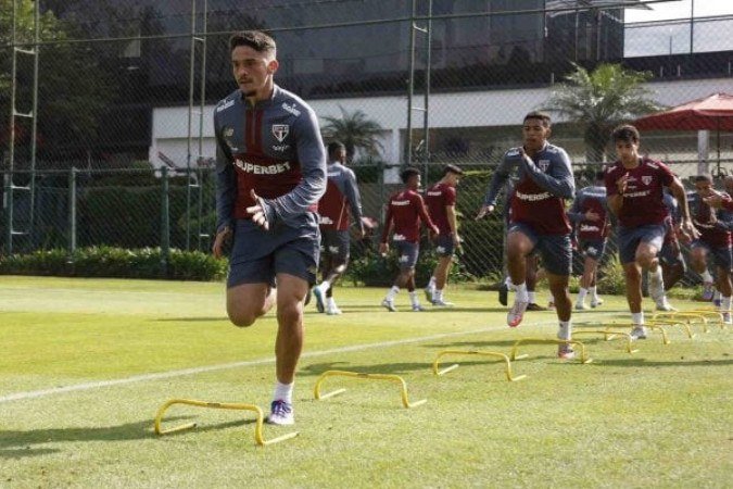 Crespo não terá Lucas Ferreira e Lucas Moura contra o Flamengo -  (crédito: Foto: Rubens Chiri / São Paulo FC)