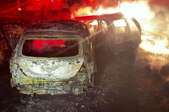 Colisão seguida de incêndio matou duas pessoas em Brazlândia, na BR-080