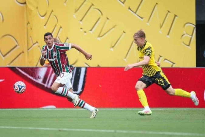 Serna durante o empate, sem gols, do Fluminense com o Borussia - (crédito: Foto: Marcelo Gonçalves/Fluminense ) Serna durante o empate, sem gols, do Fluminense com o Borussia - (crédito: Foto: Marcelo Gonçalves/Fluminense )