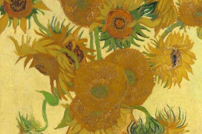 Ao lado de <em>A Noite Estrelad</em>a, o quadro <em>Os Girassóis</em> é a obra de arte mais reconhecida de Van Gogh - (crédito: The National Gallery, London) Ao lado de <em>A Noite Estrelad</em>a, o quadro <em>Os Girassóis</em> é a obra de arte mais reconhecida de Van Gogh - (crédito: The National Gallery, London)