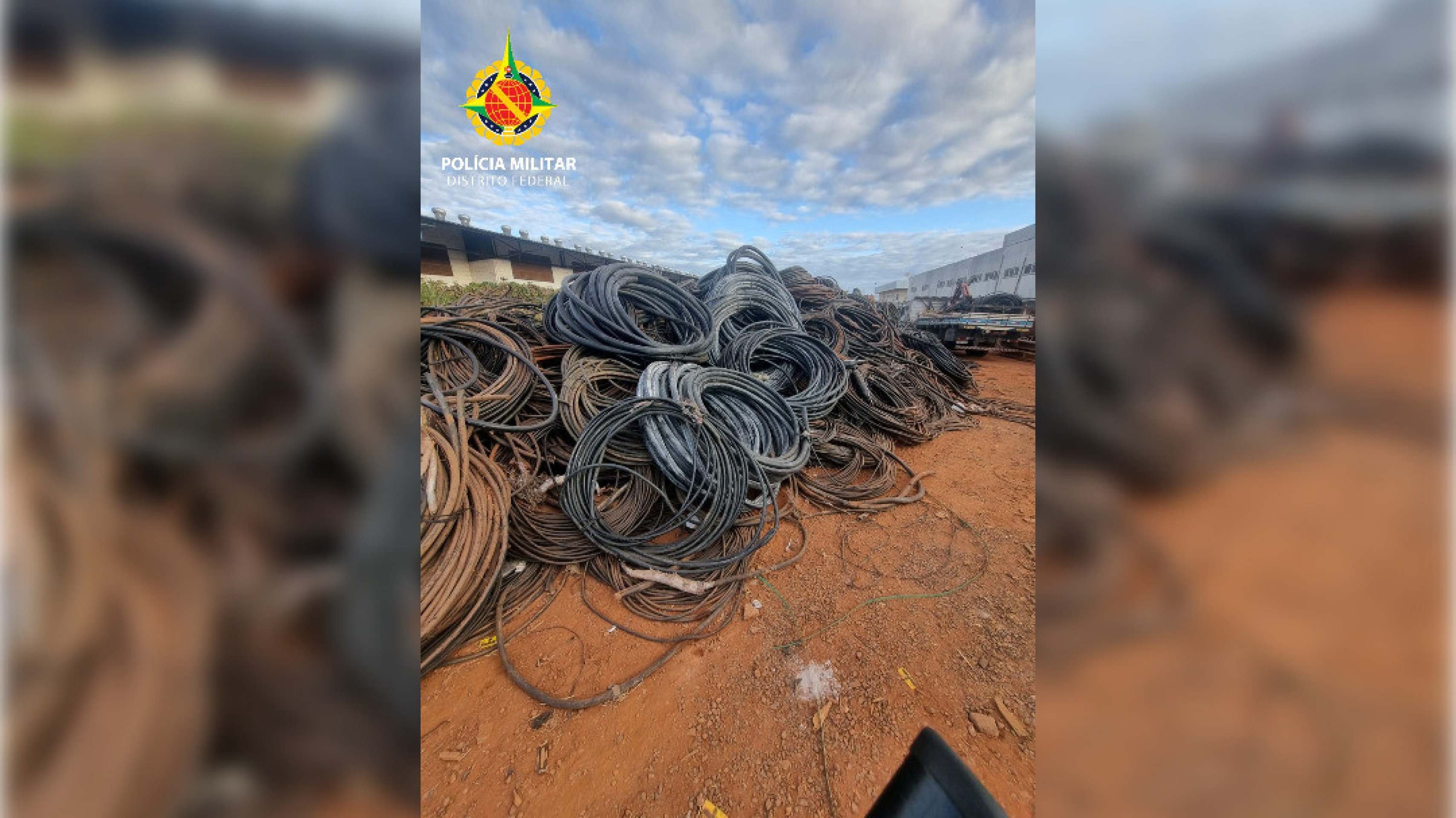 Trio é preso em flagrante por furtar 300 Kg de cabos no SIA