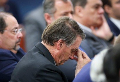 Bolsonaro é ainda é descrito no inquérito como o chefe da organização criminosa que tentou romper com a normalidade institucional do país -  (crédito: Gustavo Moreno/SCO/STF)
