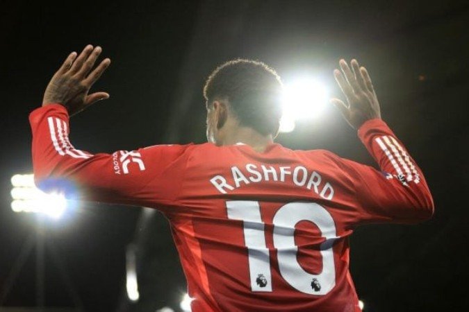 Rashford perdeu espaço no Manchester United e pode ser negociado por cerca de 40 milhões de euros (R$ 256 milhões) -  (crédito: Foto: Stephen Pond/Getty Images)