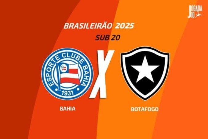 Bahia e Botafogo se enfrentam pelo Brasileirão Sub-20 - (crédito: Foto: Arte Jogada10) Bahia e Botafogo se enfrentam pelo Brasileirão Sub-20 - (crédito: Foto: Arte Jogada10)